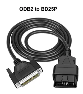 DB25P female connecting cable car default diagnosis instrument for OBD2 scanner code recorder