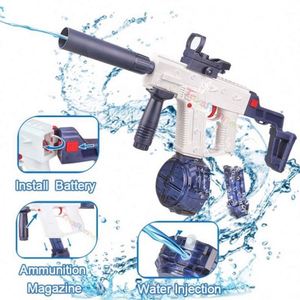 Pistolet à eau électrique en plastique pour adultes et enfants, pistolet à eau automatique lumineux, jouet d'été pour l'extérieur, portée de 32 pieds, recharge USB - Product Image 3