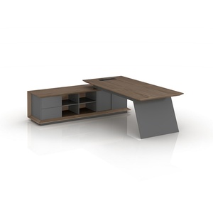 High-end Electric Equipment Study Typing Work From Home Executive Workstation <b>Office</b> Furniture Desk <b>Table</b> with File Cabinet - Product Image 6