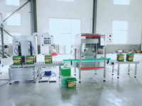 Pesadora y Dosificadora de Doble Cabezal con Pantalla Táctil PLC de 1 a 50 kg para Líquidos y Pastas en Envases de Cubeta