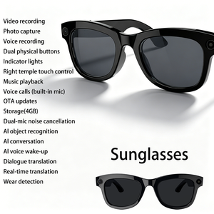 Lunettes intelligentes M01, photographie 8MP, appels, traduction IA en temps réel, enregistrement vidéo 1080P avec stabilisation EIS, M01 Pro pour hommes - Product Image 3