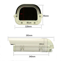 Carcasa impermeable de aleación de aluminio para exteriores IP67, carcasa de CCTV de 12 pulgadas a precio de fabricante para cámara con soporte