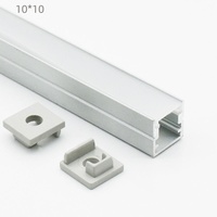 Profilé LED en aluminium en forme de U 10x10mm, série 6000, qualité supérieure, pour décorations, découpe, soudage, traitement, canal en alliage d'aluminium - Vente chaude