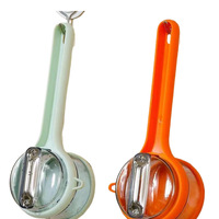 Moderne nieuwe handmatige multifunctionele schil- en schaafmes met opbergfunctie, huishoudelijk, van PP-materiaal, voor fruit en groenten.