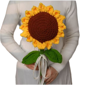 Vente en gros de grandes fleurs de <span class=keywords><strong>tournesol</strong></span> <span class=keywords><strong>MAC</strong></span> faites à la main au crochet, grandes fleurs de <span class=keywords><strong>tournesol</strong></span> pour la décoration de la maison et cadeau pour les enseignants pour Noël - Product Image 1