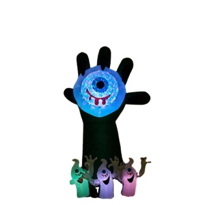 6 FT <b>Inflatable</b> Halloween Decorations Blow up Inflate Monster Hands with Evil Eyeballs Decor for Halloween - Product Image 5