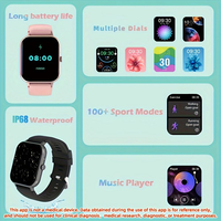 SENBONO ZL54CJ Montre Connectée Carrée Appel BT Fréquence Cardiaque Mode Sport Suivi d'Activité Étanche pour Hommes IOS Android