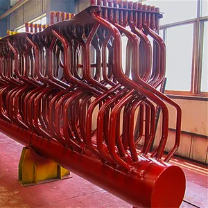 Manufacturer Gas/Oil Parts Aluminum H Type Tube Carbon Sprial Fins Alloy Steel Evaporator Coil Boiler Manifold Header