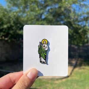 Épingles en émail doux dur San <span class=keywords><strong>Judas</strong></span> personnalisées ère épingle à chapeau croisé pour les États du Mexique - Product Image 5