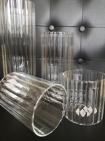 Stockage de bocaux en verre Boîte en verre à haute teneur en borosilicate avec couvercle en bois Joint hermétique en silicone Diamètre 6-15CM Hauteur personnalisée