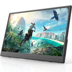 Moniteur de jeu <span class=keywords><strong>portable</strong></span> FHD 1080P, écran externe IPS de 15,6 pouces avec haut-parleurs, affichage <span class=keywords><strong>HDMI</strong></span> de type C pour PS4, PS5, Switch, Xbox, ordinateur <span class=keywords><strong>portable</strong></span> - Product Image 2