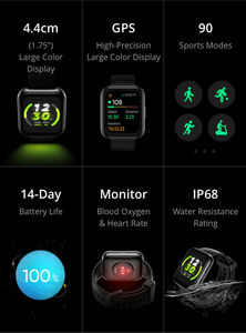สมาร์ทวอทช์สำหรับ <span class=keywords><strong>realme</strong></span> <span class=keywords><strong>WATCH</strong></span> <span class=keywords><strong>2</strong></span> <span class=keywords><strong>Pro</strong></span> เวอร์ชั่นสากล1.75 "หน้าจอสีแบตเตอรี่14วัน - Product Image 3