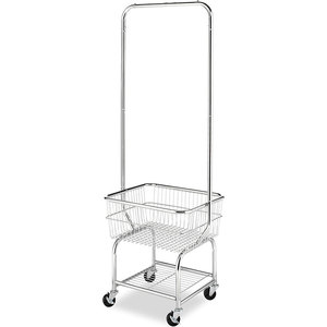 Étagère de rangement métallique pour vêtements, panier à linge, porte-vêtements, chariot de rangement, unité d'étagérage domestique - Product Image 1