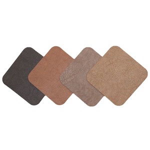 Retro Cowhide Texture <b>Coasters</b> Square Heat Resistant Stain Resistant Easy Clean Mats Pads For Tea Cups And Tea <b>Sets</b> - Product Image 5
