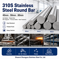 Barre ronde en acier inoxydable 310S, 40mm, 50mm, 60mm, laminée à chaud et trempée, pour supports de four, arbres de four et traitement thermique
