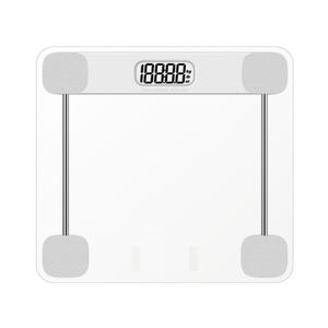 Báscula corporal inteligente rectangular con sensor táctil de alta precisión, blanca y negra, funciona con pilas para uso doméstico. - Product Image 4