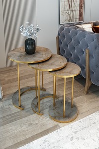 Modern 3-Piece Coffee <b>Table</b> Living Room Side <b>Table</b> Coffee <b>Table</b> - Product Image 2