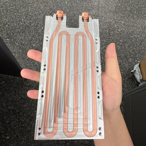 Bloco de Resfriamento a Água em Tubo de Cobre, Placa de Resfriamento Líquido em Alumínio para Processador de Dados de Computador - Product Image 4