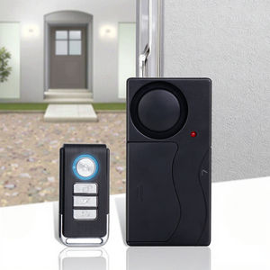 Alarme de mouvement antivol puissante 110dB avec capteur de vibrations sensible à distance 433MHz Matériau ABS pour la sécurité à la maison, du <span class=keywords><strong>vélo</strong></span> et des portes - Product Image 1