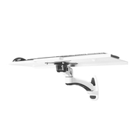 Support mural pliable pour clavier en alliage d'aluminium à double usage, pivotant à 360 degrés, 60*18,5 cm (en stock)