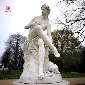 Grande statue romaine Offre Spéciale de David Michel-Ange en marbre blanc pour jardin - Product Image 4