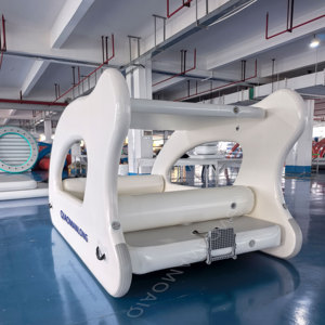Catamaran de luxe <span class=keywords><strong>pour</strong></span> 2 à 5 personnes Yacht gonflable électrique Pvc & Hypalon Installation facile et auto-videur <span class=keywords><strong>pour</strong></span> la dérive Point de chute total - Product Image 6