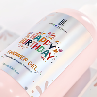Étiquettes cosmétiques personnalisées de luxe, étiquettes holographiques 3D avec vernis UV, autocollants pour cadeaux d'anniversaire, bouteilles, directement de l'usine