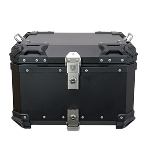 Vente directe d'usine 55L noir coffre de moto boîte de queue en aluminium boîtier supérieur de vélo électrique - Product Image 4