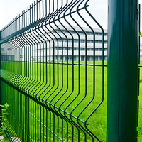 Clôture de sécurité 3D courbée 2,0 m x 2,5 m |   Clôture de sécurité haute sécurité en PVC enduit, durable et écologique, pour chantier de construction