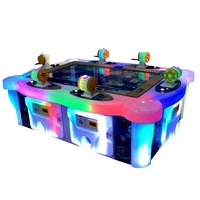Machine de jeu de course d'usine à monnayeur pour jeux d'arcade, pêche simulée pour enfants, anglais, 6 joueurs