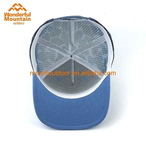 Vente chaude usine de haute qualité Original personnalisé tissé étiquette Patch Logo 5 panneau pré-incurvé camionneur <span class=keywords><strong>chaud</strong></span> maille chapeau - Product Image 6