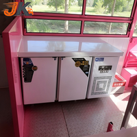 Camion de restauration rapide mobile mini en acier inoxydable 304 résistant à la rouille de 24 pieds avec cuisine complète pour pizza, café, glaces et autres services de traiteur