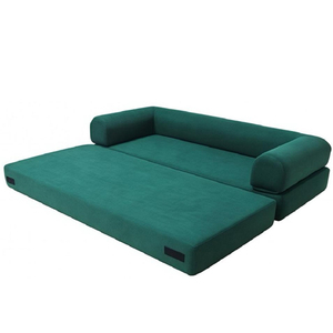 <b>Folding</b> Reclining <b>Sofa</b> Bed Queen 4-in-1 Convertible Futon Sleeper Chair Boucle Hotel Apartment Villa Living Room Bedroom - Product Image 6