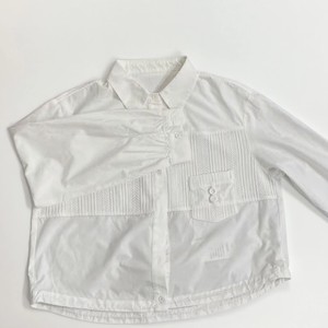 2025 Frühling Neuer Stil Koreanische Retro Damen Einfache Lockere Lässige Atmungsaktive Gewebte Einfarbig Gefärbte Bluse 100% Baumwolle - Product Image 6