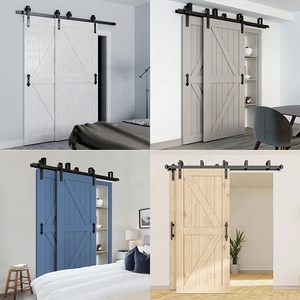 Porte intérieure de grange en bois avec balustrade au fond, pour maison, hôtel, offre spéciale, 2022 - Product Image 6