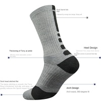 Basketball Crew Chaussettes Chaussettes de sport professionnelles Hommes Femmes Chaussettes Elite Coton Absorbant la sueur Hiver