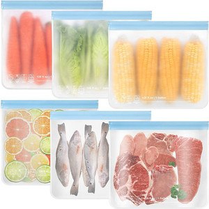 Bolsa de silicona PEVA para conservación de alimentos, bolsa de plástico para almacenamiento - Product Image 2