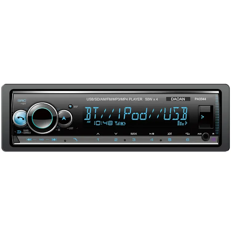 LED car radio player 1din car mp3 with USB AUX BT music 12V support remote control Hands Free Call Car Mp3 Player