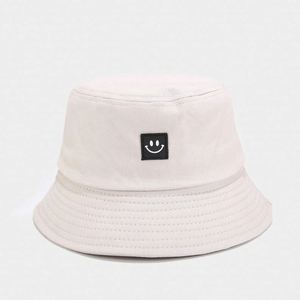 Smile Design Woven Label Fisherman Bucket Hat Fashion Bucket Hat Cotton Unisex Custom Bucket Hat Bulk for Outdoor - Product Image 5