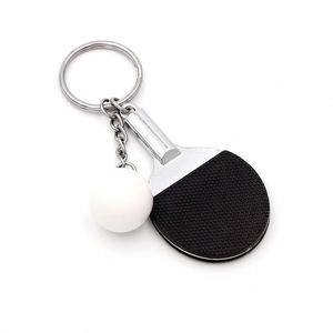 Cute 3D <b>Mini</b> <b>Table</b> Tennis Racket Keychain Ping Pong Ball Sports Gift Metal Key Ring Ping Pong Toy - Product Image 1