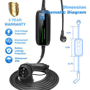Chargeur <span class=keywords><strong>de</strong></span> voiture électrique domestique 3.6kw 10A/16A 240V TPU Cable Ev Charging Station Mobile - Product Image 4