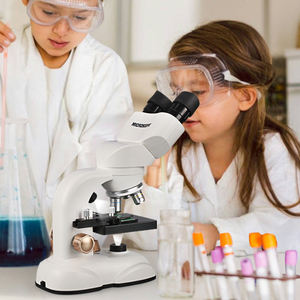 最新の顕微鏡おもちゃ2026デュアルレンズ双眼顕微鏡子供向けディスカバリーツール & 教育科学玩具アクセサリー付き - Product Image 5