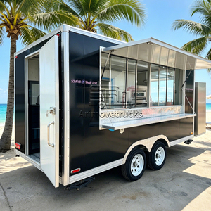 Camion de restauration mobile commercial de style londonien, entièrement équipé pour la vente de gaufres, <span class=keywords><strong>crêpes</strong></span>, desserts, <span class=keywords><strong>crêpes</strong></span> sucrées et beignets - Product Image 4