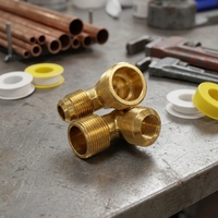 Raccord réducteur égal en laiton forgé HT, filetage mâle, surface polie, filetages NPT/BSPT, classe 150, basse pression pour gaz naturel