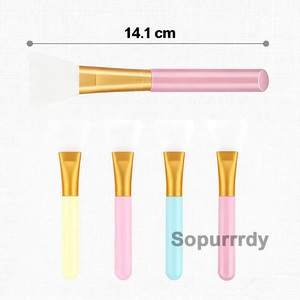 Custom Logo Silicone Brush Soft Silicone Face Mud Applicator Safe and Reliable Facial Mask Beauty Tool Washable and Reusable - Product Image 2