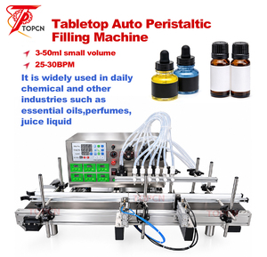 Automatische Desktop-Sechskopf-Peristaltikpumpe Ätherisches Öl Parfüm Saft Flüssigkeits-Abfüllmaschine - Product Image 2