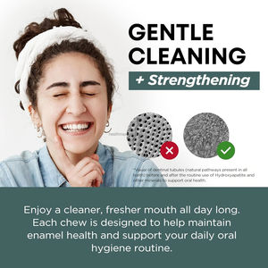 OEM bebas gula Xylitol peremajaan Gom Lastic Mint permen karet dengan Hydroxyapatite Enamel perlindungan segar nafas - Product Image 4