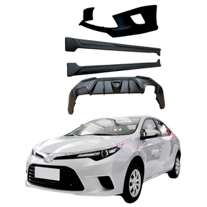 Nouveau kit carrosserie large pour 2014-2016 en plastique PP et ABS, comprenant pare-chocs avant/arrière, jupes latérales, noir carbone haute brillance - Product Image 1