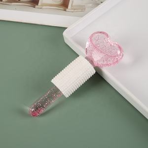 Maihe BY-FA018ハート型グリッターステンレススチール & ウッド環境にやさしいフェイシャルマッサージャー冷却 & 脱毛アイフェイスケア - Product Image 3