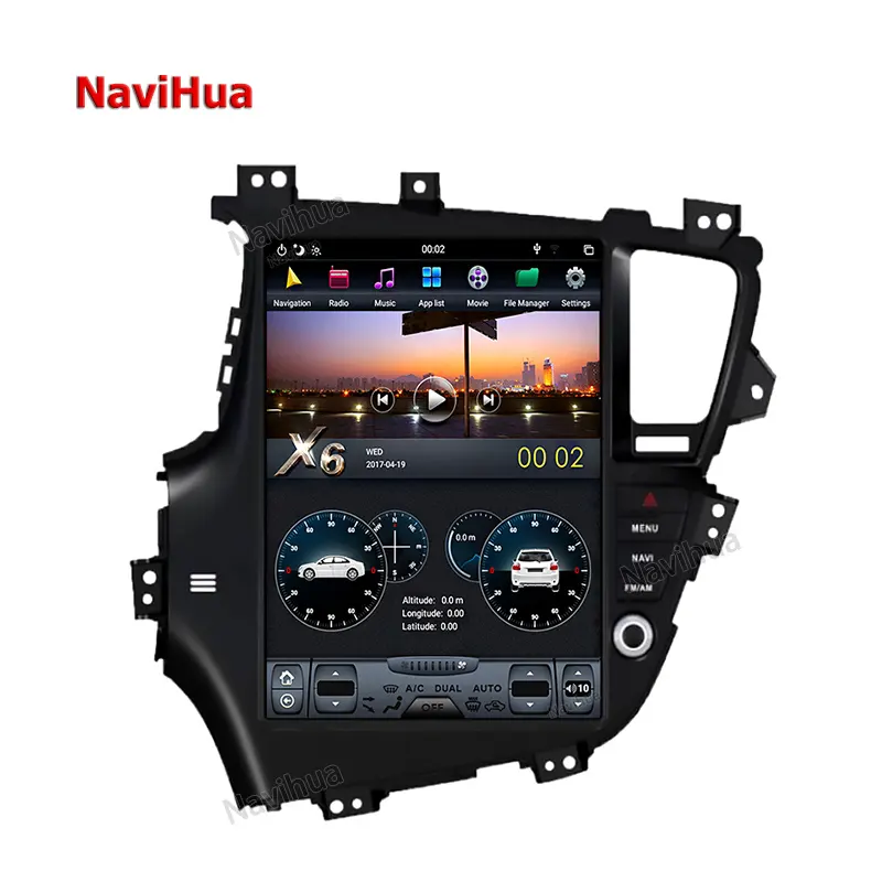 NaviHua 12.1 אינץ אנדרואיד 7.1 אוטומטי רדיו אודיו סטריאו לרכב מולטימדיה נגן GPS ניווט עבור טסלה סגנון K5 אופטימה 2011-2015